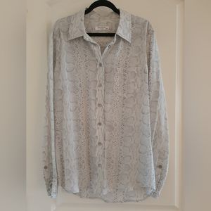 Equipment light blue silk shirt (size xs)